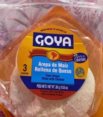 Arepa de maiz rellena de queso