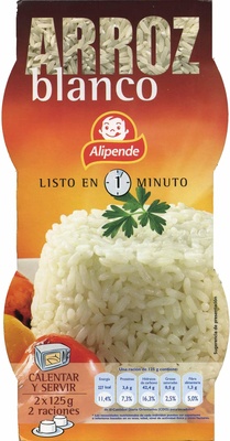Arroz cocido blanco