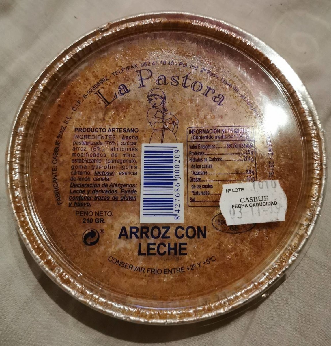 Arroz con leche