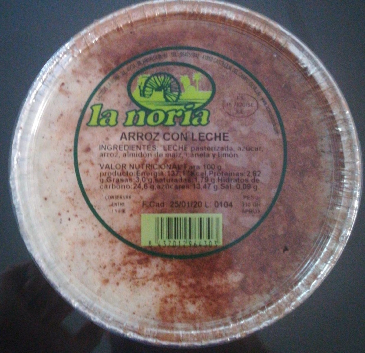 Arroz con leche
