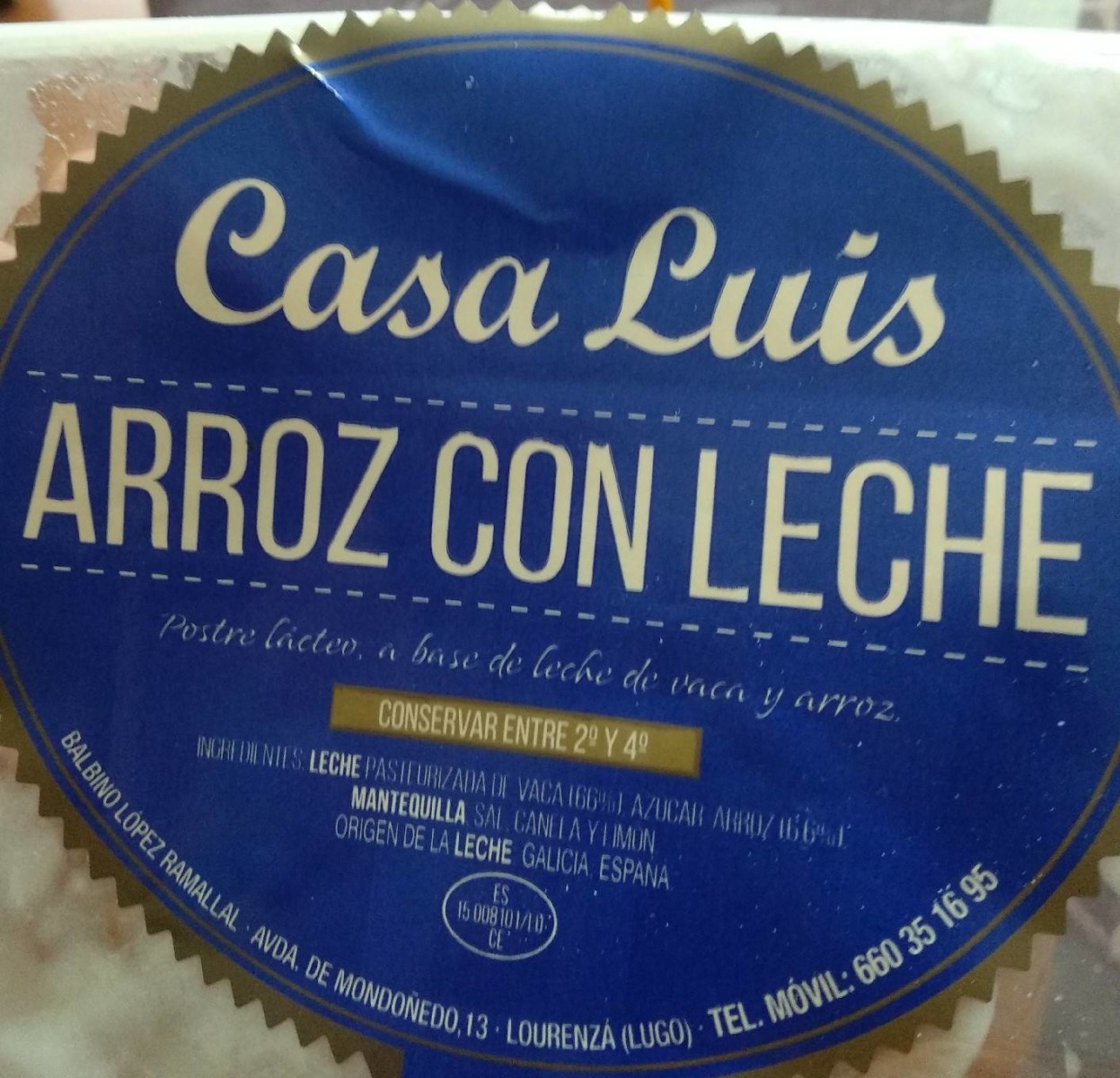 Arroz con leche