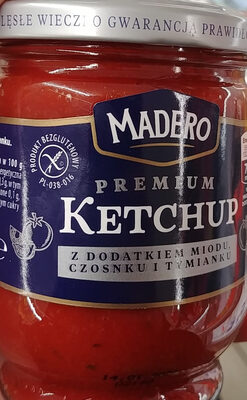 Ketchup z dodatkiem miodu, czosnku i tymianku.