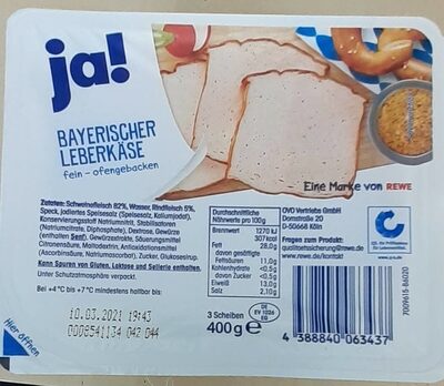 Bayerischer Leberkäse fein
