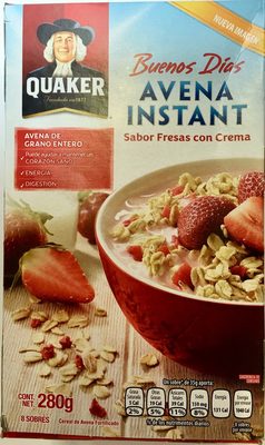 Avena Instant sabor fresas con crema