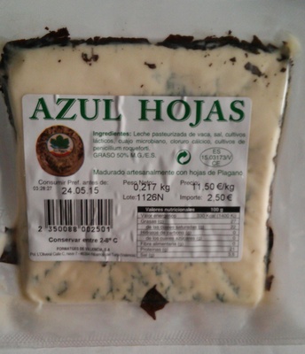 Azul hojas