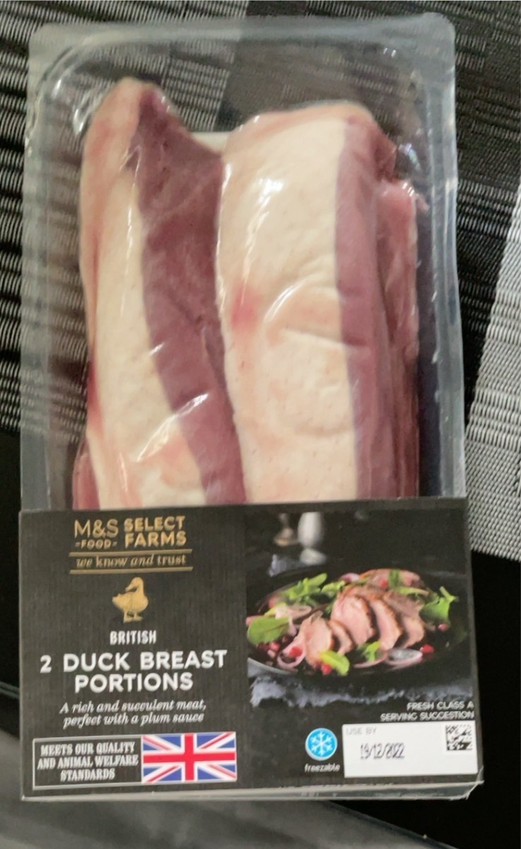 2 Duck Breast. Portions