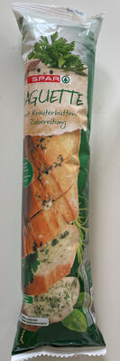 Baguette mit Kräuterbutter-Zubereitung