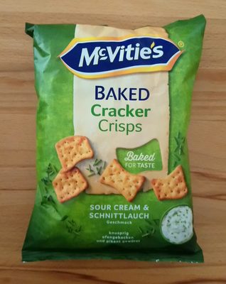 Baked cracker crisps