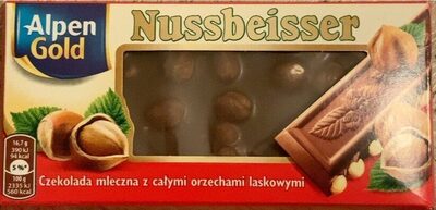 Nussbeisser czekolada mleczna z całymi orzechami laskowymi