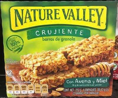 Barras de granola con avena integral y miel