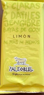 Barrita paleobull limon, dátiles y jengibre