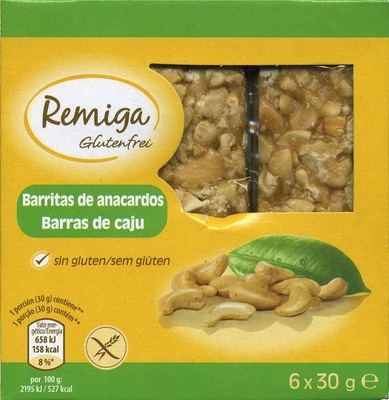 Barritas de anacardos