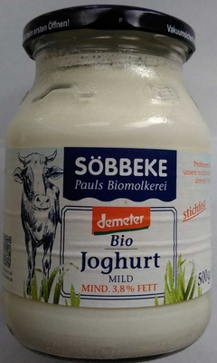 Bio Joghurt mild stichfest 3,8%