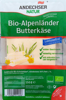 Bio-Alpenländer Butterkäse Laktosefrei