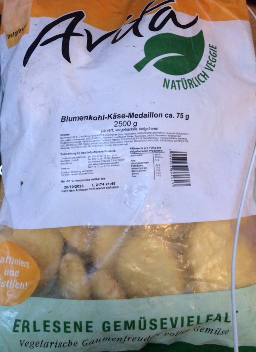 Blumenkohl käse medaillons