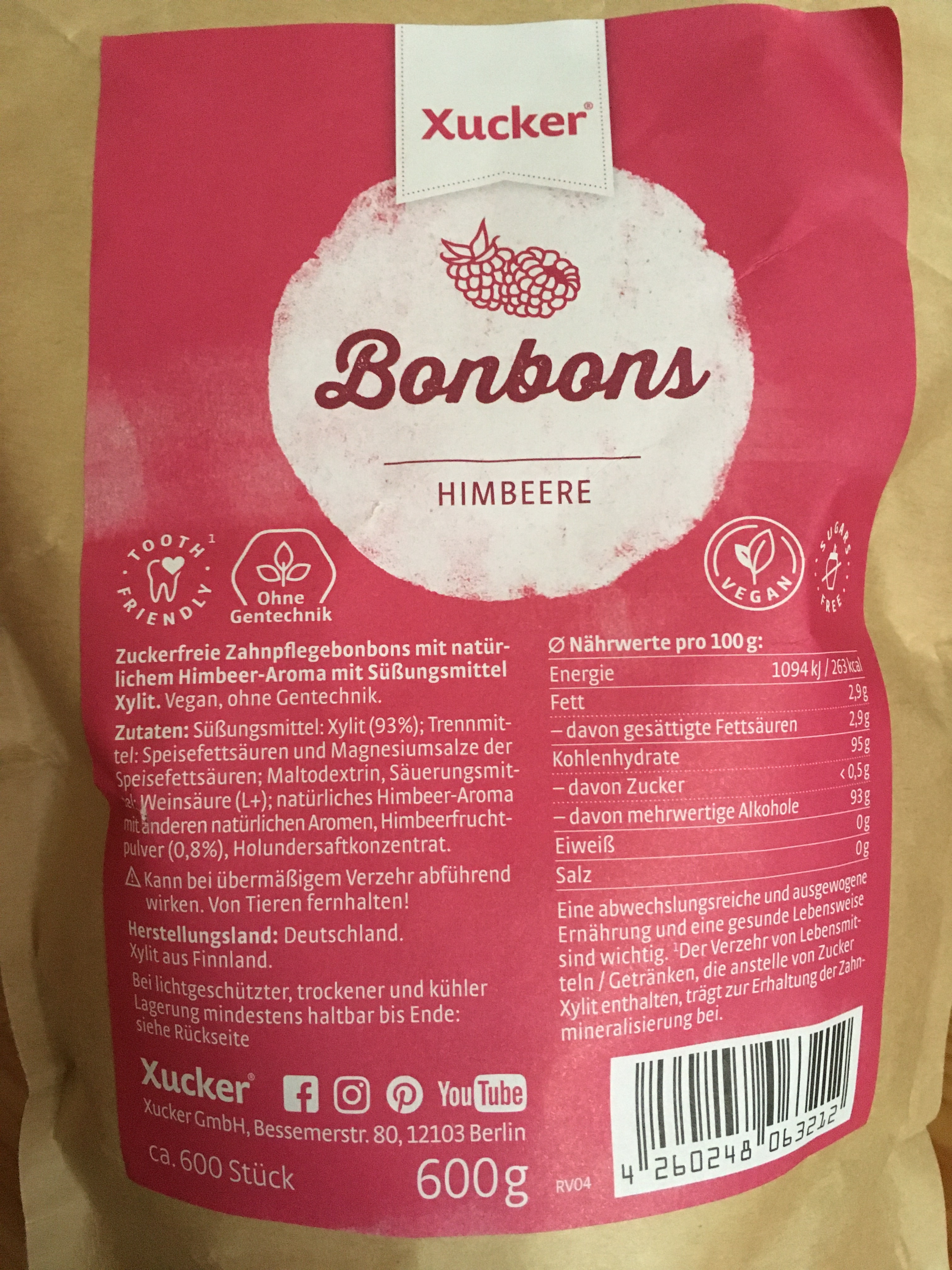 Bonbons Himbeere