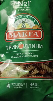 изделия макаронные "Триколлини" спирали