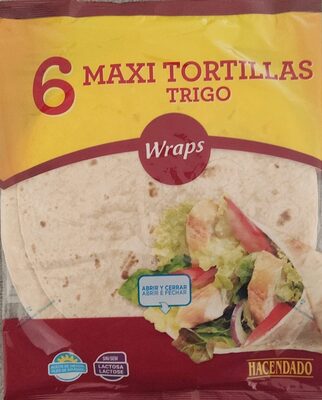 6 Maxi Tortillas Trigo Wraps