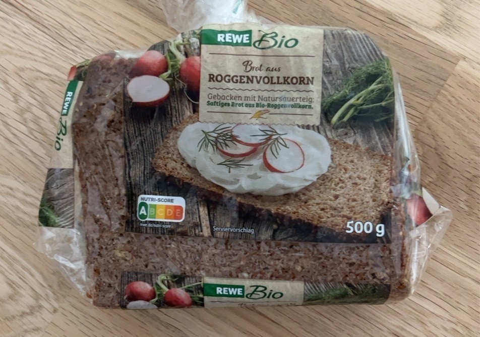 Brot aus Roggenvollkorn