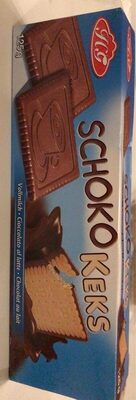 Butterkeks mit Vollmilch-Schokolade