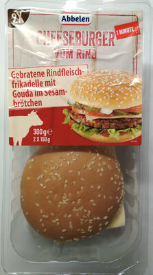 Cheeseburger vom Rind