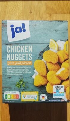 Chicken Nuggets gold-gelb paniert