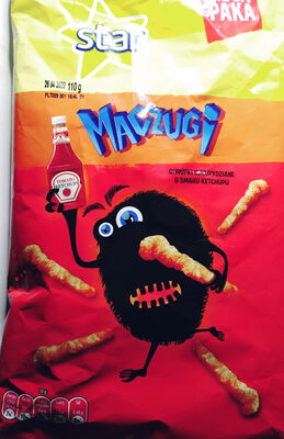 Chrupki kukurydziane o smaku ketchupu